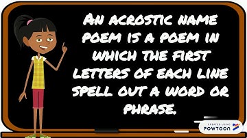 Acrostic Name Poem