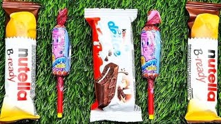 ASMR SWEETS 😋. Unboxing Nutella, Chupa Chups and Kinder Delice bars