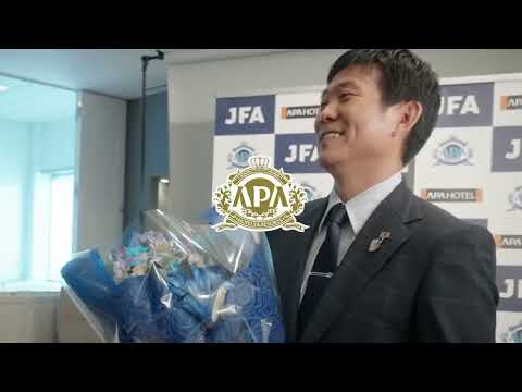 アパホテルサッカー日本代表応援CM「森保監督の手紙篇」ホテルでの撮影風景