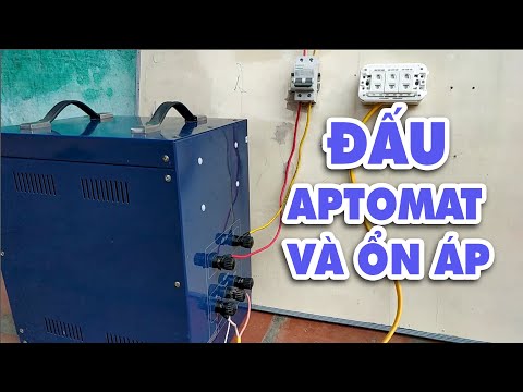 Video Cách Đấu Aptomat Và Ổn Áp Ổn Định Điện Áp Cho Gia Đình - youtube