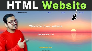 How to make a website using HTML only on Notepad ( No CSS ) | Techno Brainz