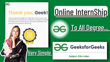How to get an Online Internship at GeeksForGeeks!