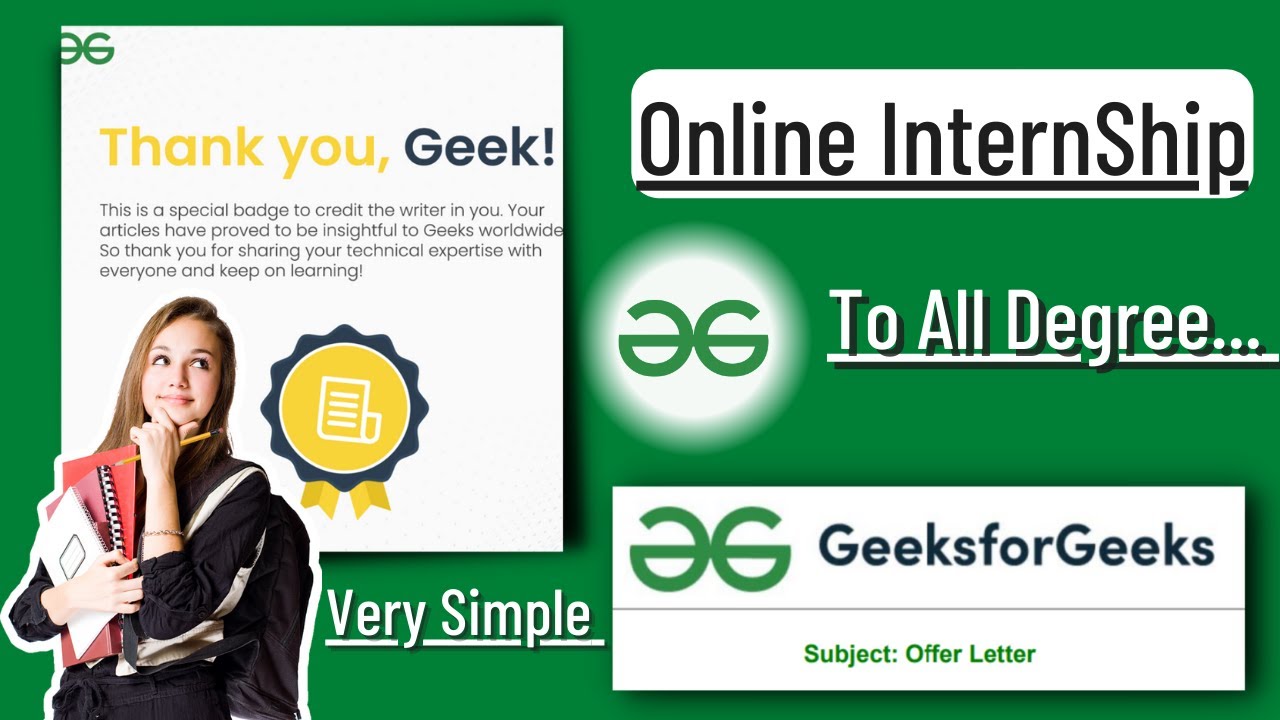 How to get an Online Internship at GeeksForGeeks! - YouTube