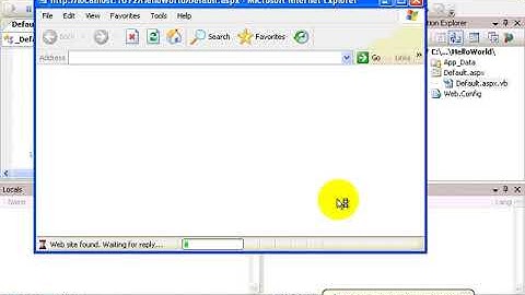 01   Getting Started with Visual Web Developer 2005 Express Edition