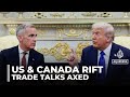US terminated Canada trade talks: Trump says advert interferes with Supreme Court case