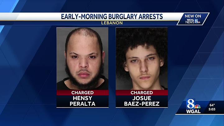 2 arrested in connection with Lebanon City burglary
