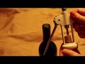 How to Use a Wing / Lever Corkscrew to Open a Wine Bottle