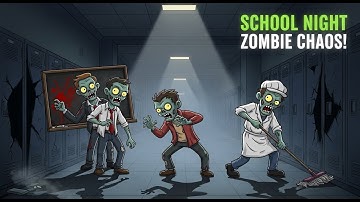 Zombies Took Over My High School… Nightmares Begin! 2D cartoon zombie horro