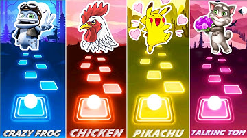 Crazy Frog - Chicken Song - Pikachu - Talking Tom - Tiles Hop EDM Rush 1.1M