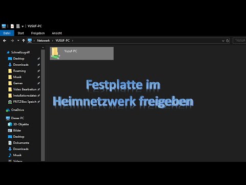 Festplatte im Heimnetzwerk freigeben