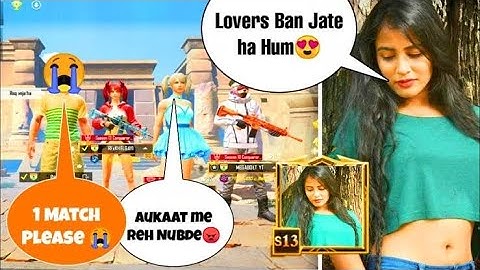 😍Random Girl Call me Noob And | Challenge 1v1 TDM Room -PUBG MOBILE PART 1  #tdmchallenge #bgmi