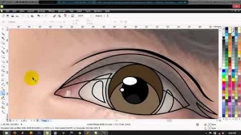 tutorial vektor mata menggunakan  | Tutorial corel draw