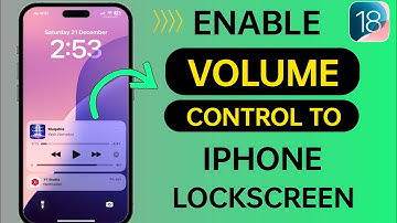 How to Turn On Volume Control to iPhone Lock screen in iOS 18.2 | Volume Control on LockScreen