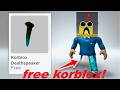how to get free korblox!