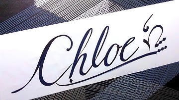 Chloe Name Signature Calligraphy Status | #signature #cursivewriting #cutmaker #chloe
