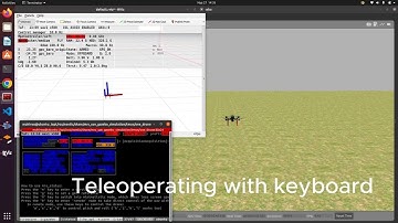Teleoperating Drone with Keyboard.