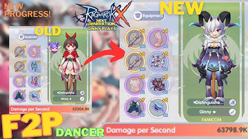[ROX] F2P DANCER - SWITCHING STATS & ACCE FROM INT TO DEX | Ginny Plays: Ragnarok X