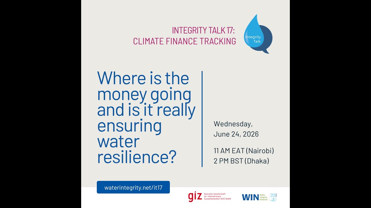 Climate Finance: Where is the money going and is it really ensuring water resilience?