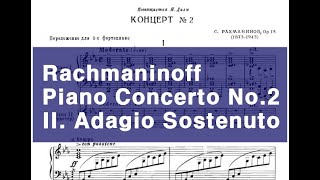 [악보]라흐마니노프 피아노협주곡 2번 2악장 [Score] Rachmaninoff Piano Concerto No.2 C minor II. Adagio Sostenuto