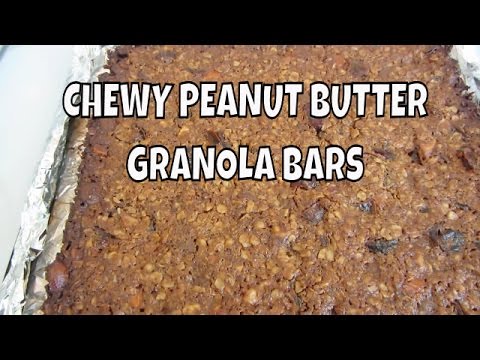 Chewy Peanut Butter Granola Bars ~ Gluten Free