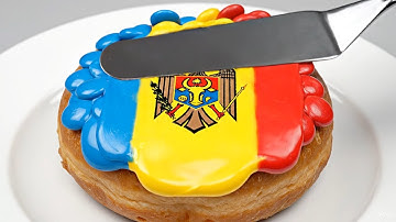 World Flags on Donut 🍩 | Oddly Satisfying ASMR Animation