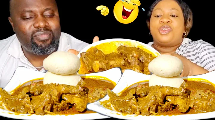 SERVING MY HUSBAND FUFU AND BANGA SOUP AS JUNK FOOD *and this happened*Asmr mukbang eating sound