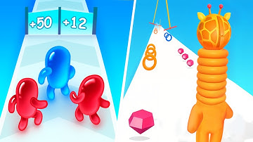 Join Blob Clash 3D 🆚 Long Neck Run🧿🌺🌈Walkthrough Android IOS 2025 New Update Gameplay HT31