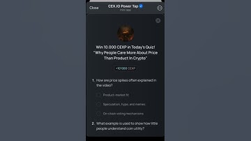 CEX io Quiz Answers Today _Why People Care More About Price Than Product in Crypto_ 21 April 2025