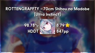mrekk (9.14★) 70cm Shihou no Madobe [Ultra Instinct]  HDDT 98.78% | 724x 1xSB | 918 PP