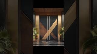 Wooden double doors #customfurniture customdoors #customdecor #interiordesign #customwoodendoors