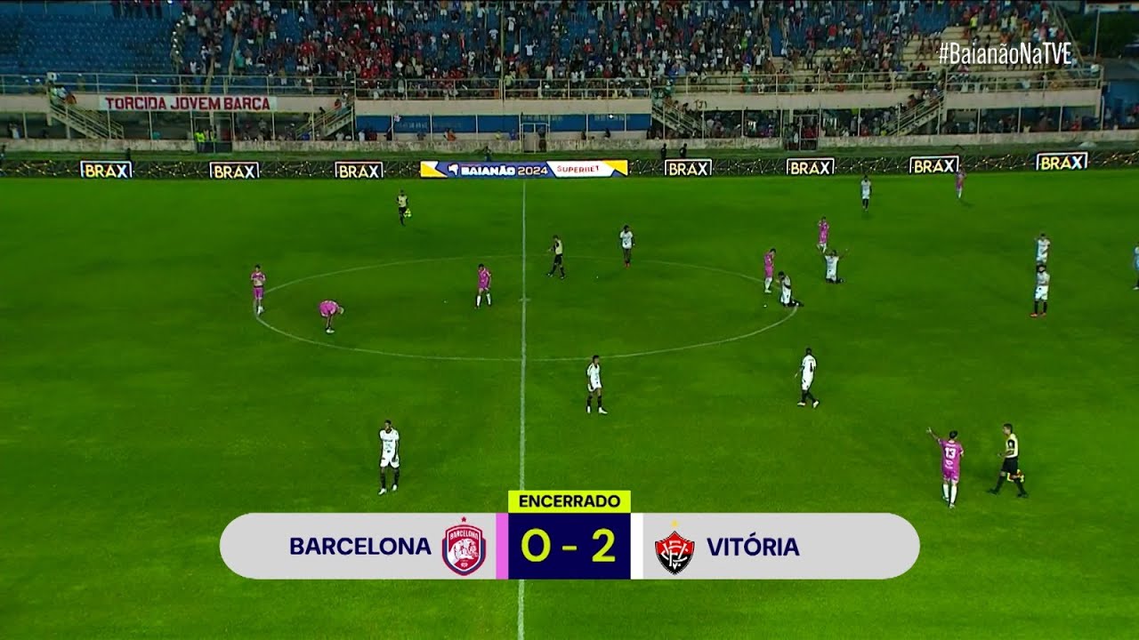 BARCELONA 0 X 2 VITÓRIA | MELHORES MOMENTOS | #BaianãoNaTVE 2024 - YouTube