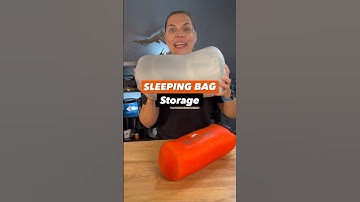 Storing your sleeping bags. #outdoorgear #sleepingbag #campingtips