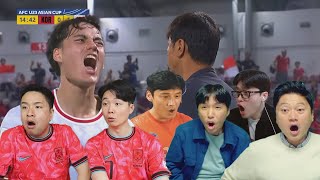 [SUB INDO] LIVE REACTION KOREAN STREAMER AFC U23 | KOREA VS KING INDO🔥🔥