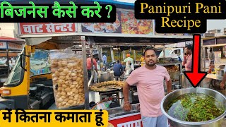 Panipuri Sell Karke Kitna Kamata Hu Main ? पानीपुरी का पानी कैसे बनाए . #panipuripanirecipe