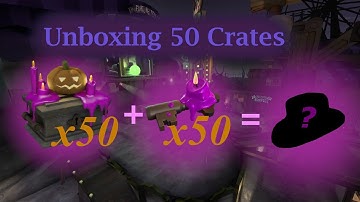 2 UNUSUALS IN A ROW! Unboxing 50 TF2 Scream Fortress 2022 Crates! - #tf2  #unusual  #unboxing