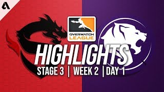 Shanghai Dragons vs Los Angeles Gladiators | Overwatch League Highlights OWL Stage 3 Week 2 Day 1