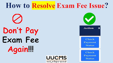 UUCMS Exam Fee Payment Problem