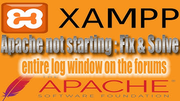 Apache cant starting In XAMPP windows 7 8 10 | entire log window on the forums | solved 100 working