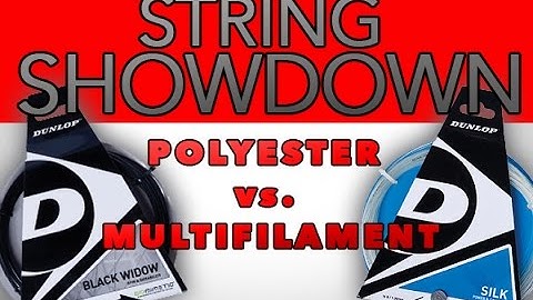 Tennis String Showdown: Polyester vs. Multifilament