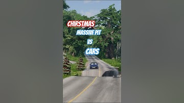 Christmas  Massive Pit VS Cars - BeamNG