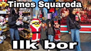 TIMES SQUARE NEW YORKDA ILK BOR/NARXLAR/MAHLIYO OPAM BILAN SAYOHATDA