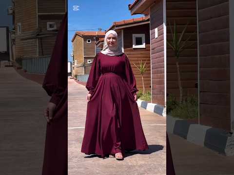 جديد موديلات فساتين 2024 للمحجبات دريسات شتوي 2025 لو عجبك لايك واشتراك موضة شتاء 