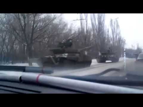 Russian Army BPM-97 Vystrel and GAZ Vodnik in Krasnodon Ukraine