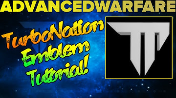 How to Make "TheRealTurboMan" Logo in Advanced Warfare! ★ (COD: AW Emblem Editor Tutorial)