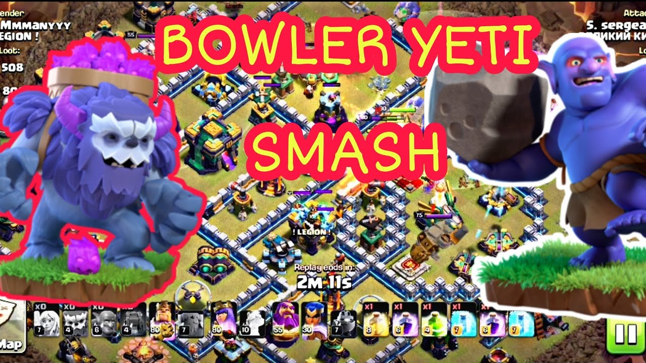 Th 14 Bowler and Yeti Smash With Healer !! Best Th 14 Attack Strategy 