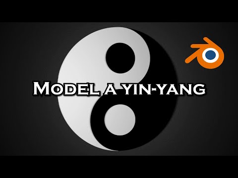 Easiest Way To Model A Yin-Yang - Blender Tutorial