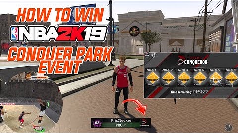NBA 2K19 COURT CONQUER METHOD ! HOW TO WIN ANY PARK EVENT EVERY TIME