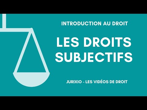 Vidéo: Quels Sont Les Droits Subjectifs