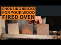 Choosing the right Bricks for building your Pizza Oven
