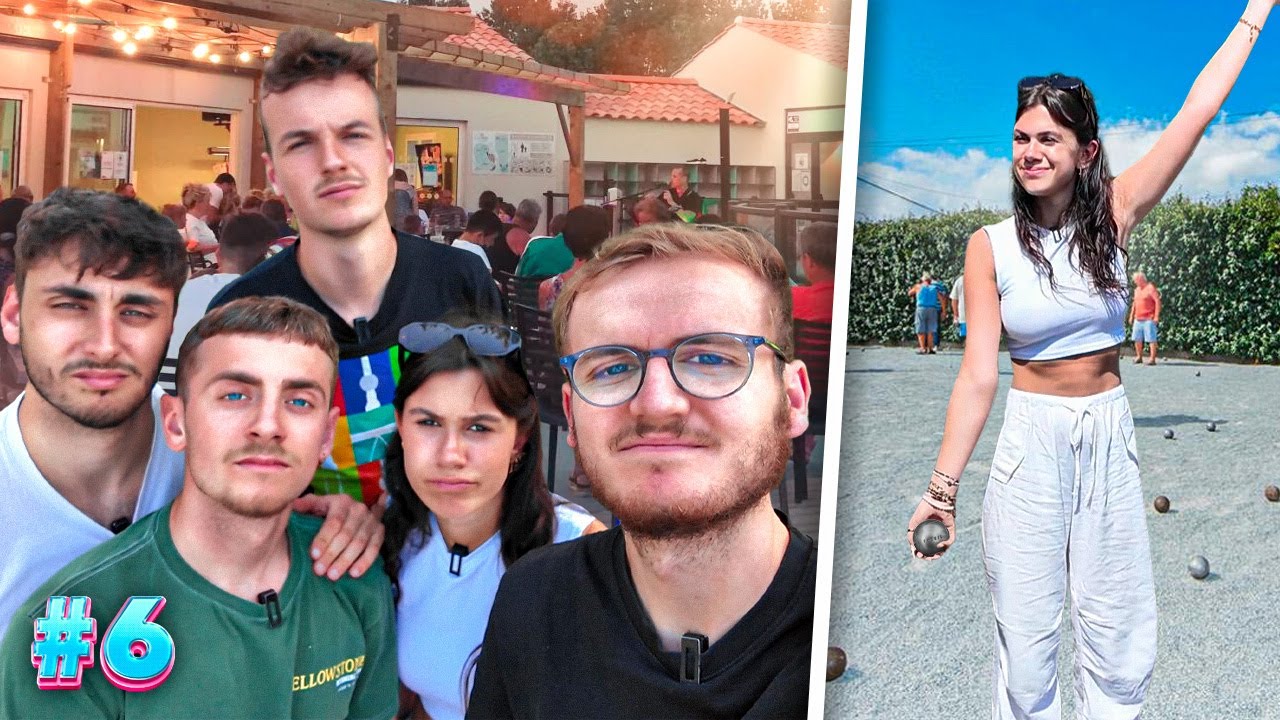 Notre soirée d’adieux au camping + Cloé nous choque à la pétanque